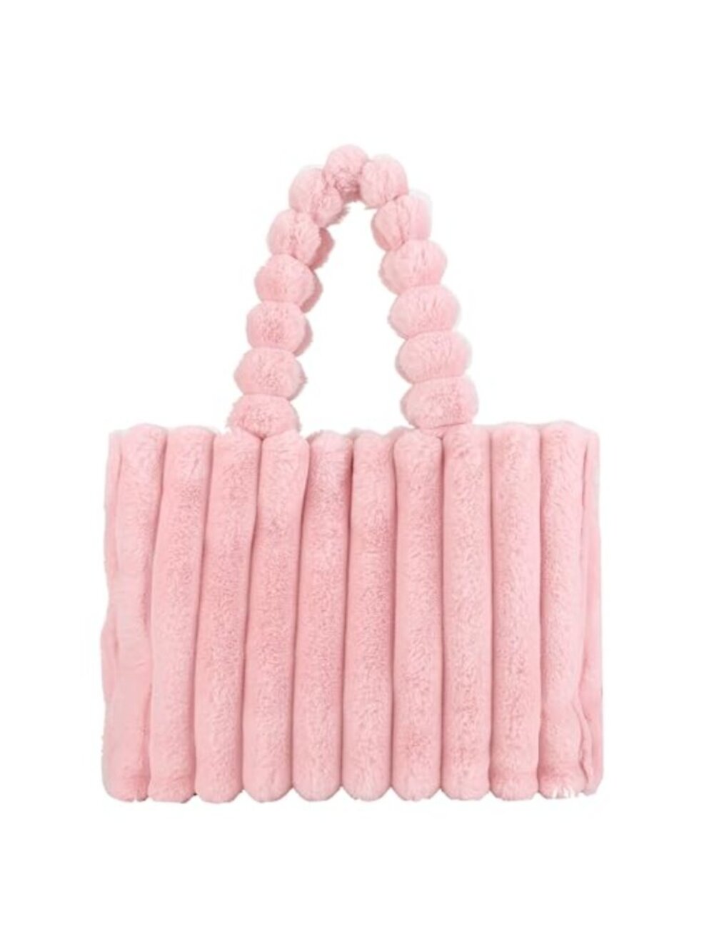 Faux Fur Fluffy Tote Bag Fuzzy Purse for Women Winter